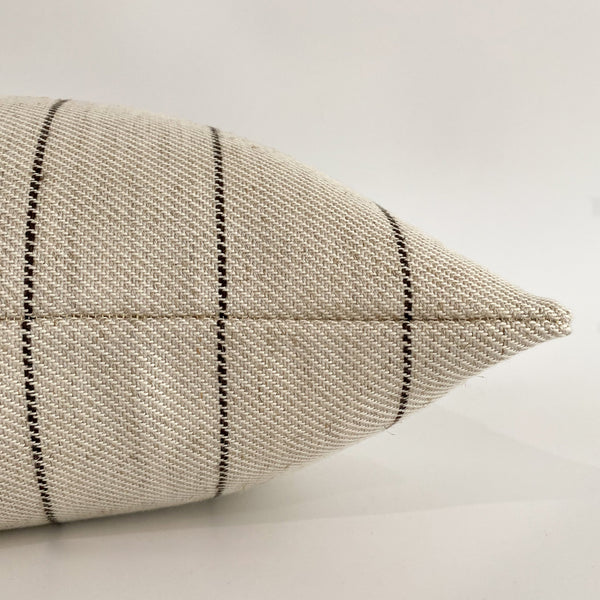 Antique Stripe | Brown Pillow Cover