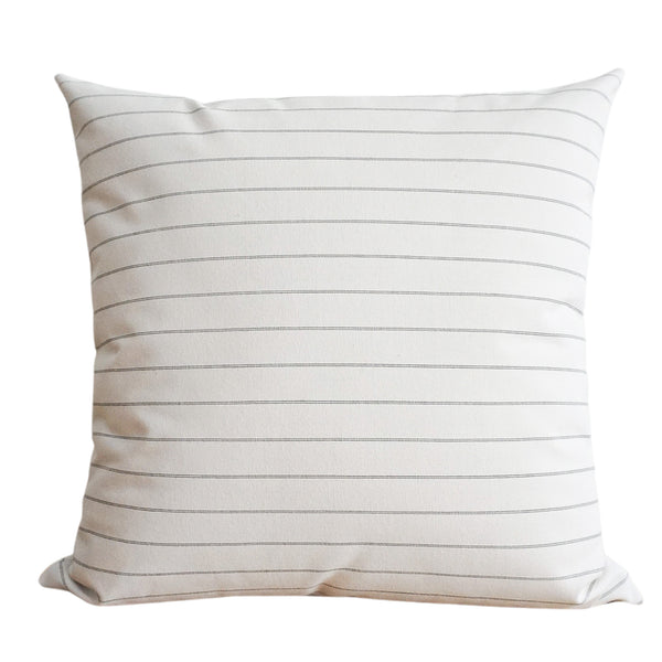 Minimal Stripe | Gray Outdoor Pillow Cover