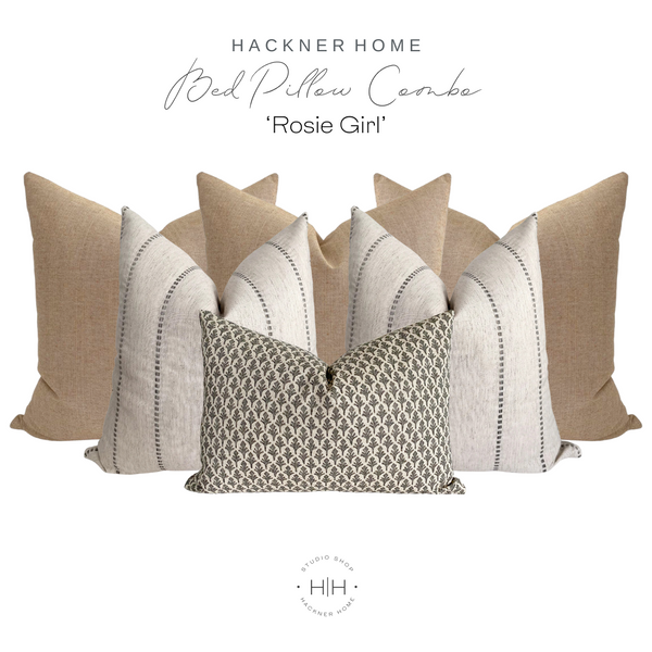 Bed Pillow Combo 'Rosie Girl'