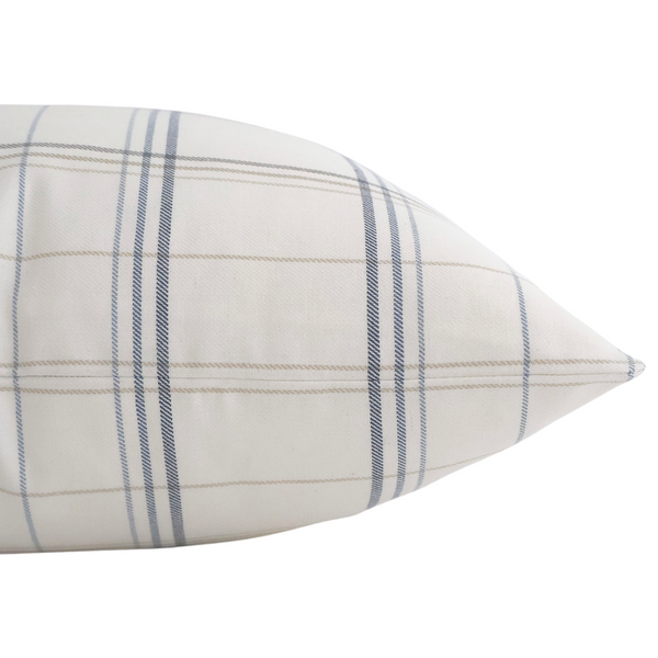 Anders Blue Plaid Pillow Cover