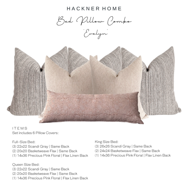 Bed Pillow Combo 'Evelyn'