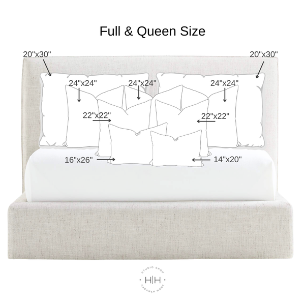Bed Pillow Insert Combo Five Layer Design: Option 1