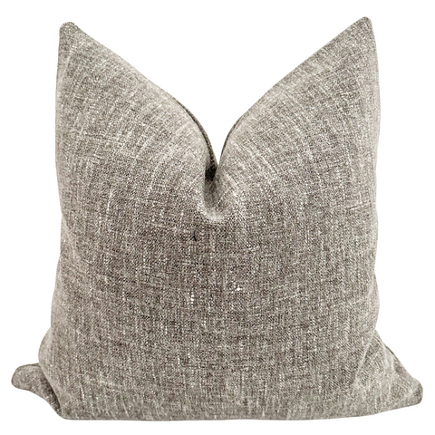 Heavy Linen Gray Pillow Cover (ON THE SHELF)