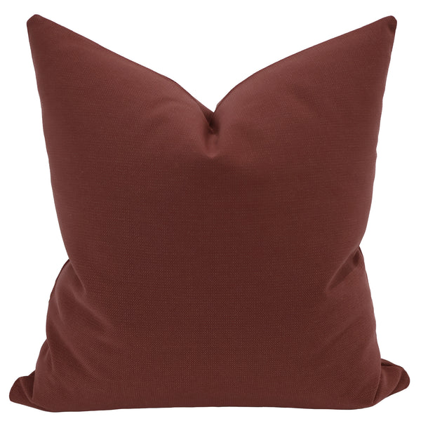 Solid Canvas | Cranberry Pillow Cover