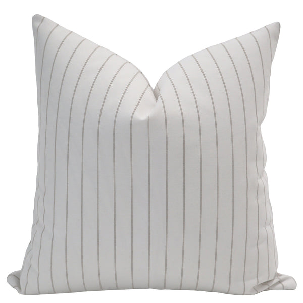 Minimal Stripe | Brown Outdoor Pillow Cover