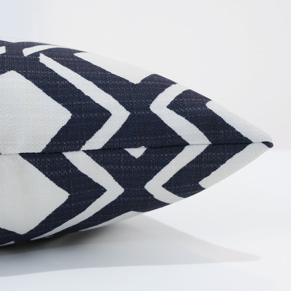 Geometric Blue Outdoor Pillow Cover