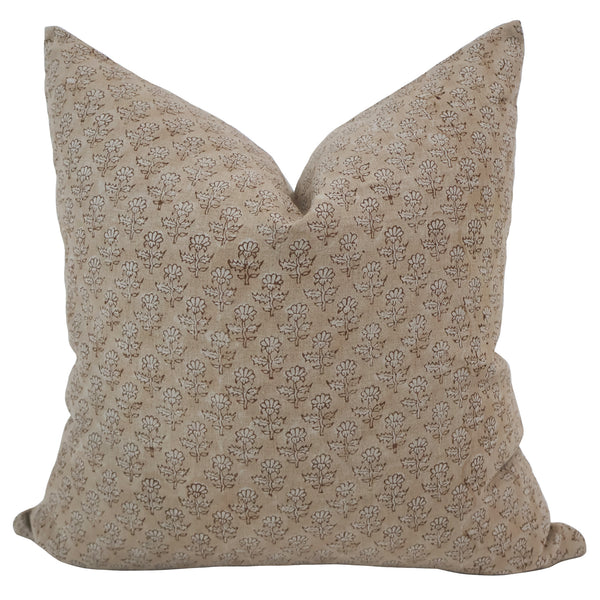 Rose Amour Block Print Pillow Cover