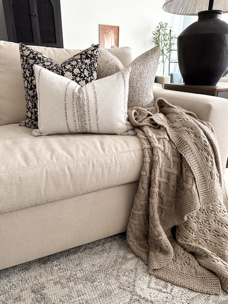 Sandstone Brown Pillow Cover