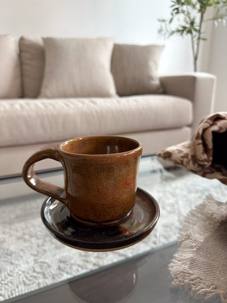 Stoneware Mug & Saucer ART.01