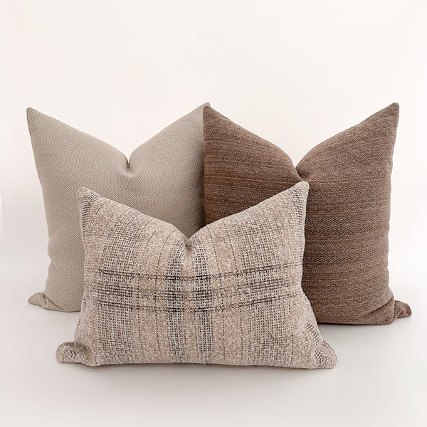 Warm Stewart Plaid Pillow Cover