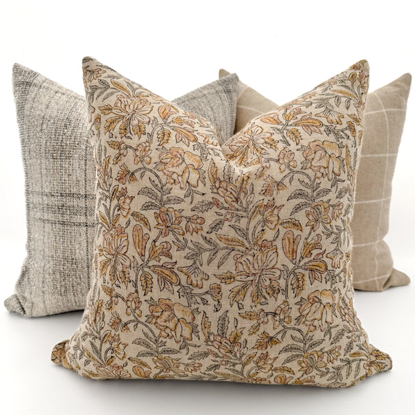 Windowpane from Belgian Linen Pillow Cover