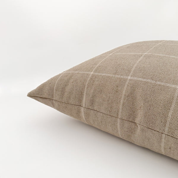 Windowpane from Belgian Linen Pillow Cover