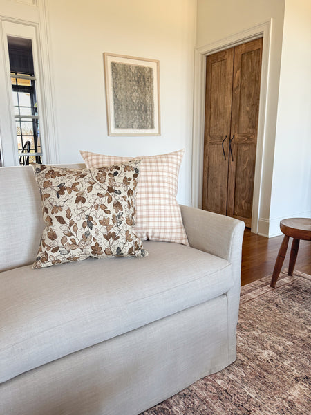Cottage Stems | Maple & Blue Pillow Cover