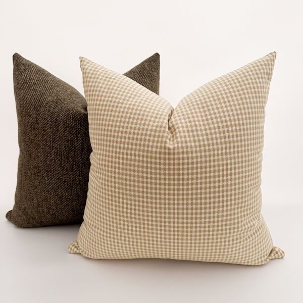 Vintage Gingham Pillow Cover