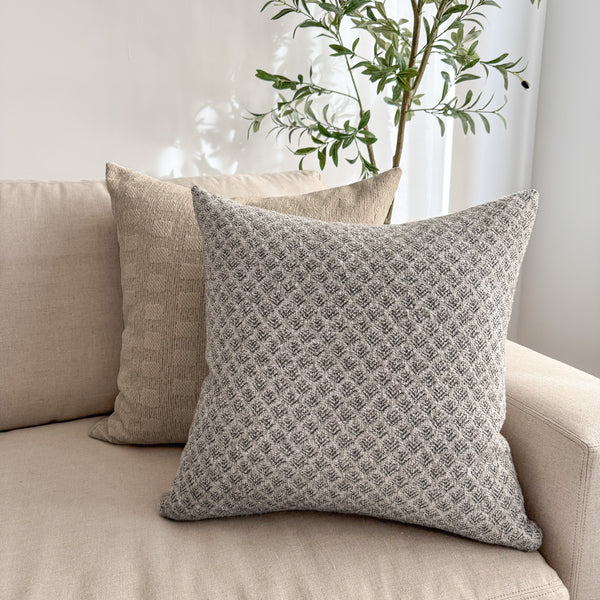 Lollo Rossa | Gray Pillow Cover
