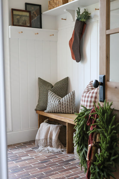 Textured Brown Christmas Stocking | Heritage Design