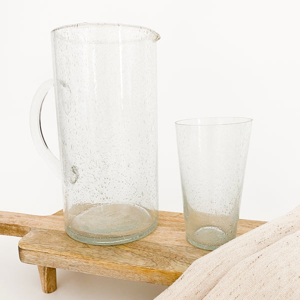 Bubble Glass Pitcher