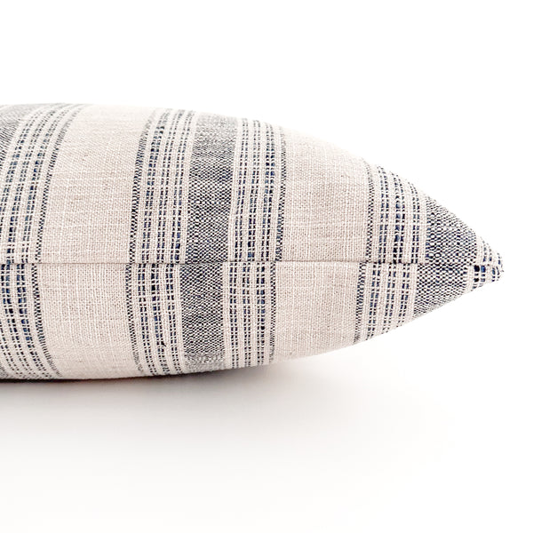 Olden Stripe Blue Pillow Cover