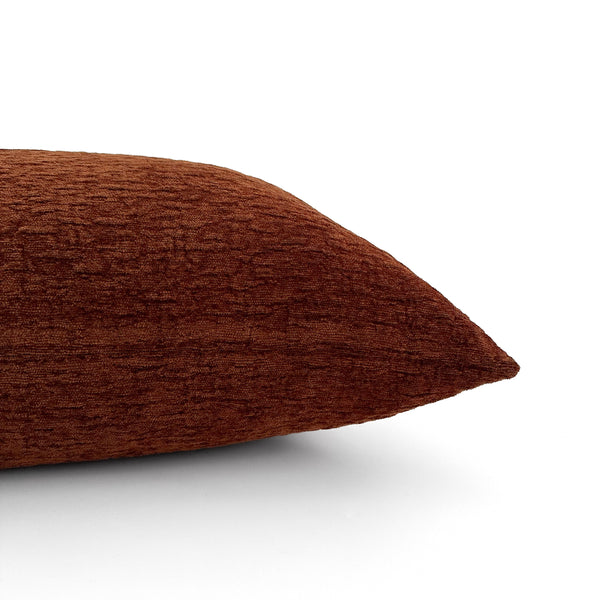 Crushed Rusted Velvet Pillow Cover