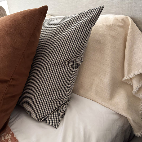 Mini Check | Black & White Pillow Sham