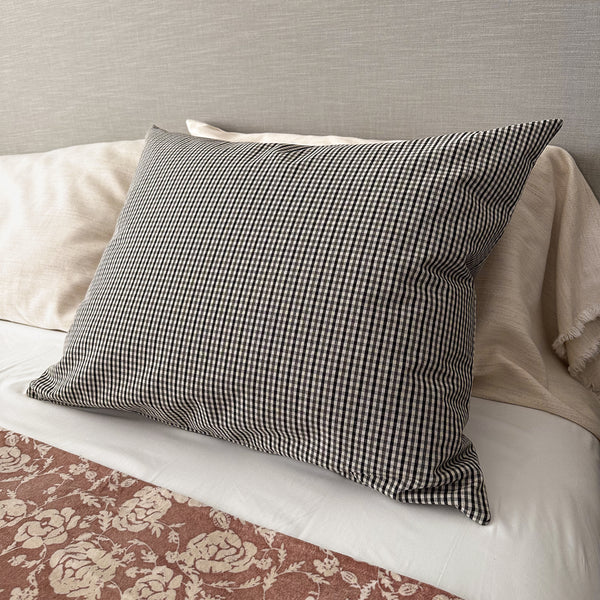Mini Check | Black & White Pillow Sham