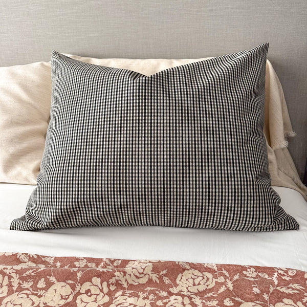 Mini Check | Black & White Pillow Sham