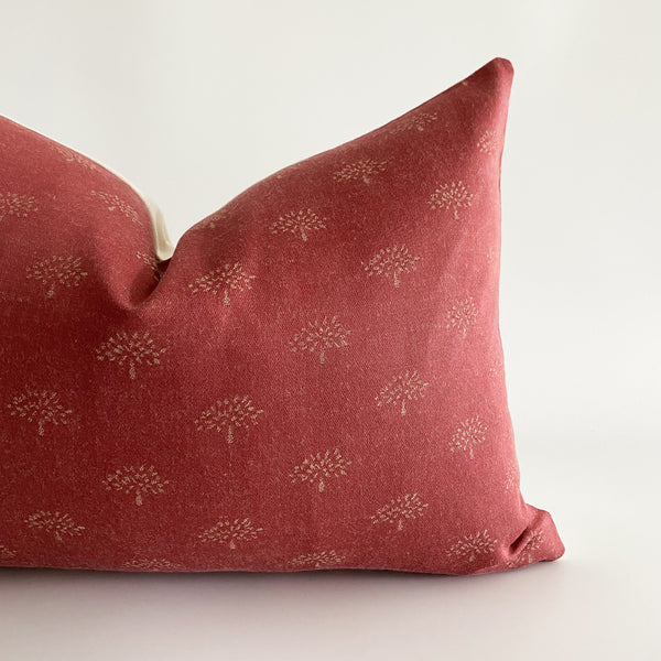 Vintage Red Pillow Cover