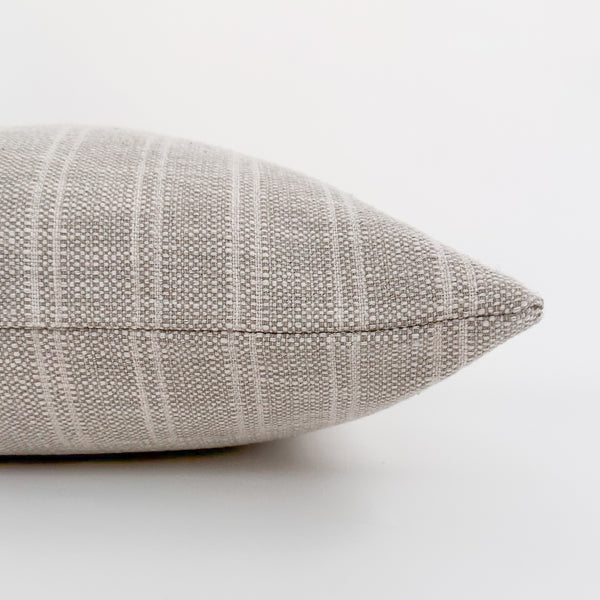 Textured Stripe | Gray Pillow Cover