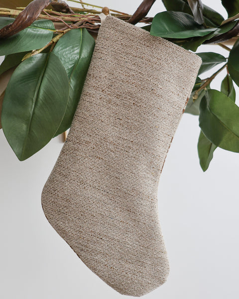 Russet Floral Holiday Stocking (Reversible Design)