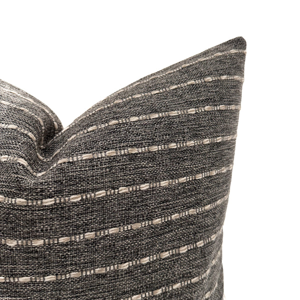 Eloa Charcoal Pillow Cover