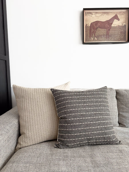 Eloa Charcoal Pillow Cover