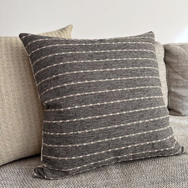 Eloa Charcoal Pillow Cover