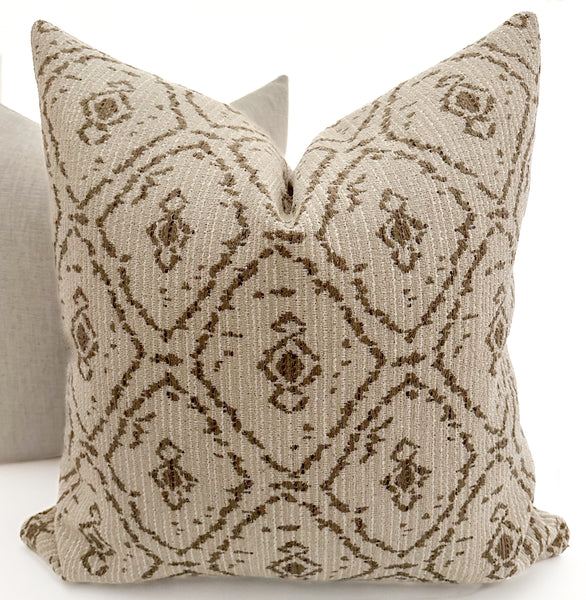 Jemila | Brown Pillow Cover
