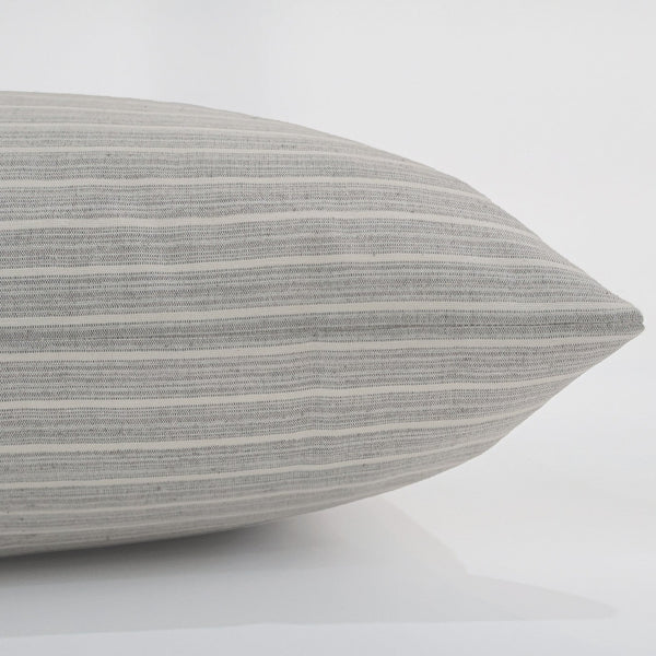 Gray Stripe Vertical Pillow Cover