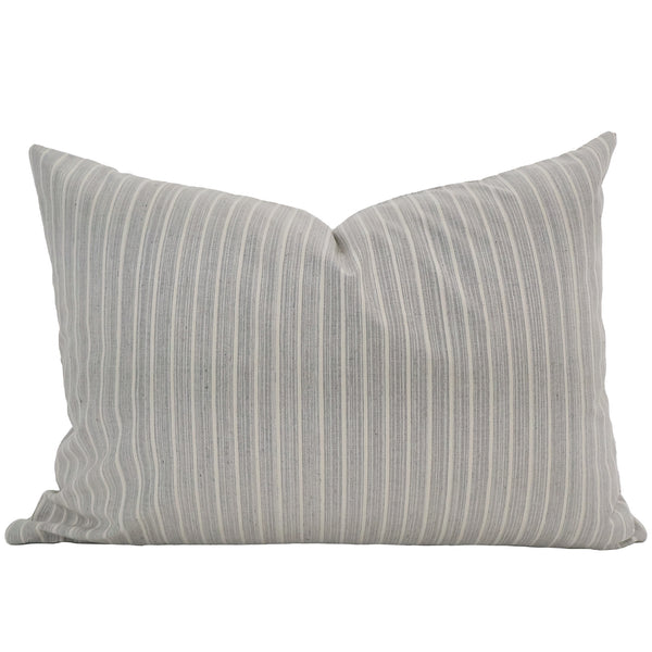Gray Stripe Vertical Pillow Cover