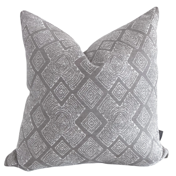 Madigan | Gray Outdoor Pillow Cover