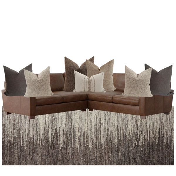 Sectional Pillow Combo 'Modern Earth'