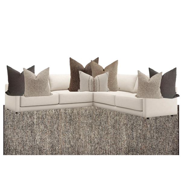 Sectional Pillow Combo 'Modern Earth'