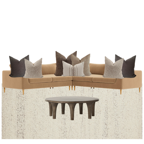Sectional Pillow Combo 'Modern Earth'