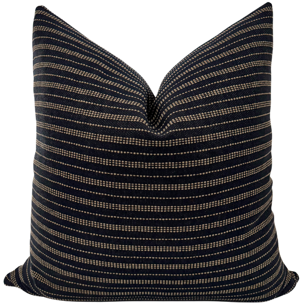 Jute Stripe Pillow Cover