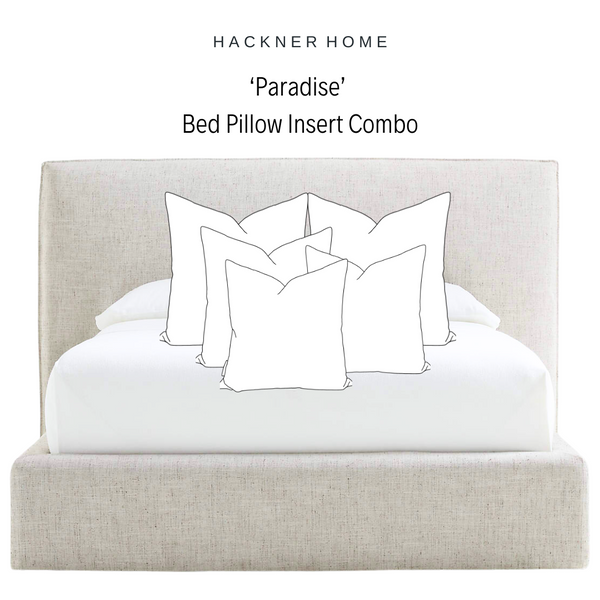 Bed Pillow Insert Combo Paradise