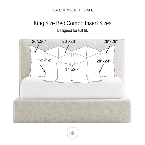 Bed Pillow Insert Combo for 14x20 Center