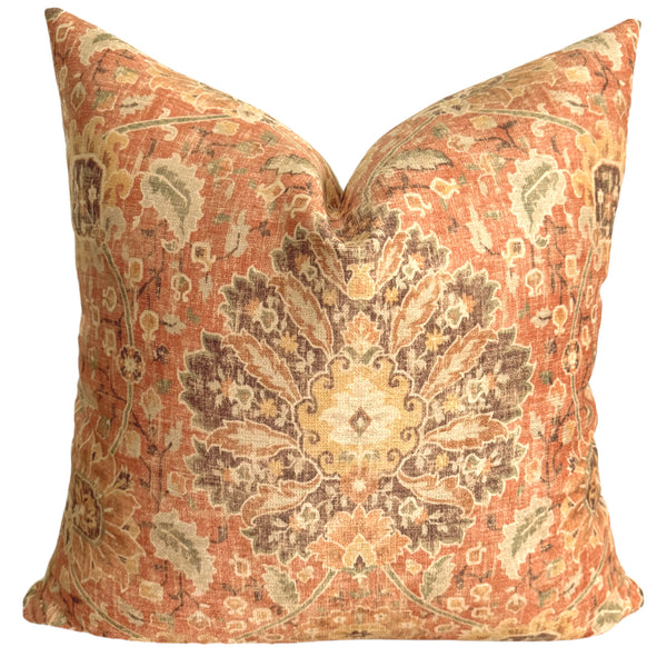 Fall pillow cover, velvet pillow cover, tapestry pillow cover, designer pillow cover, autumn home decor, luxury decorative pillows, seasonal home accents, cozy fall decor