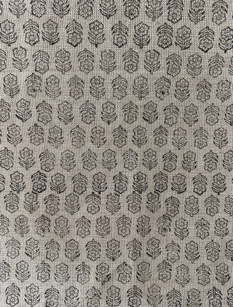 Block Print Handloom Linen Fabric Heavy Linen Fabric by the Yard