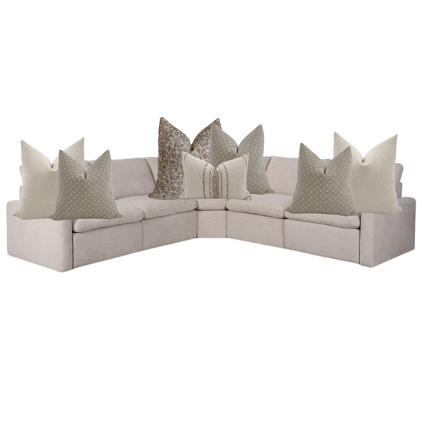 Sectional Pillow combo 'Soft Transitions'