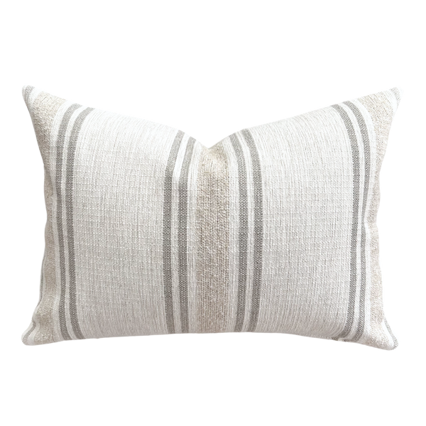 Timeless Stripe | Neutral Indoor/Outdoor Pillow Cover