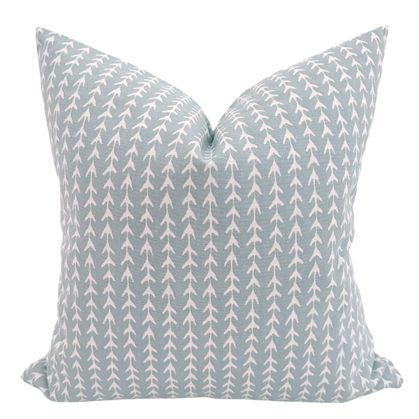 Vine | Pale Blue Pillow Cover