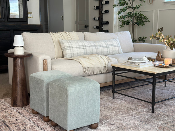 Snow & Linen Stewart Plaid