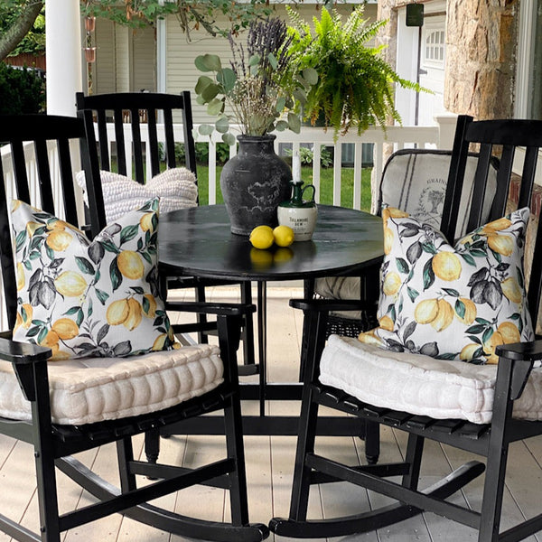 Lemons Indoor/Outdoor Pillow Cover