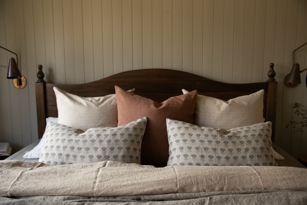 Fired Red Linen Pillow Cover